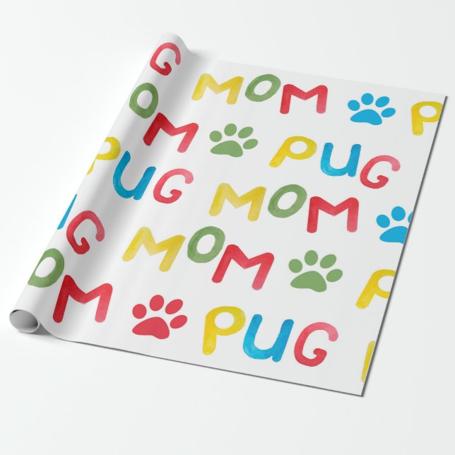 Papel De Presente Padrão sem costura de aquarelas com letras e um (Desenrolado)