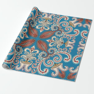 Papel De Presente Padrão sem costura de mandala colorido