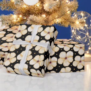 Papel De Presente Padrão Sem Costura do Flor de Água