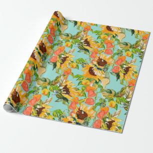 Papel De Presente Padrão sem costura do outono