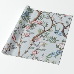 Papel De Presente Padrão sem costura no estilo da chinoiserie com pe