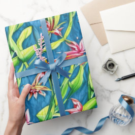 Papel De Presente Padrão sem descontinuidades do primavera de Aquare