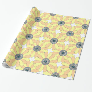 Papel De Presente Padrão sem descontinuidades do Sunflower