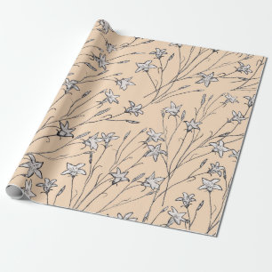 Papel De Presente padrão sem descontinuidades flores pastel linchand