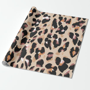 Papel De Presente Padrão sem falhas de impressão leopardo