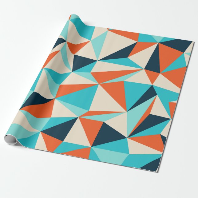 Papel De Presente Padrão sem soldadura de triângulo (Desenrolado)
