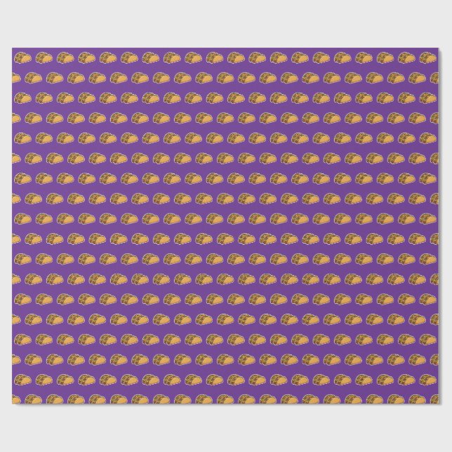 Papel De Presente padrão taco (Aberto)