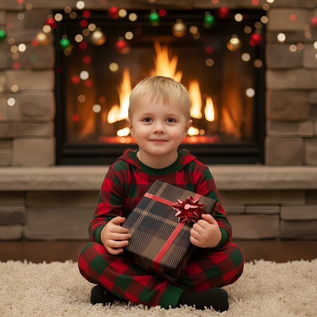 Papel De Presente Padrão Tradicional de Tartan (Criador carregado)