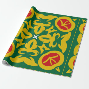Papel De Presente Padrão Tradicional Islâmico. Bandana impressão