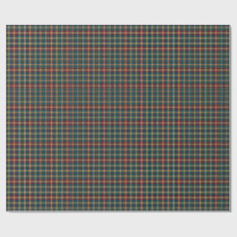 Papel De Presente Padrão Tradicional Xadrez Escocês Royal
