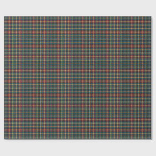 Papel De Presente Padrão Tradicional Xadrez Escocês Royal