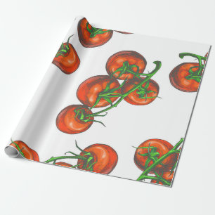 Papel De Presente Padrão transparente de cor de vinheta com vegetaçã
