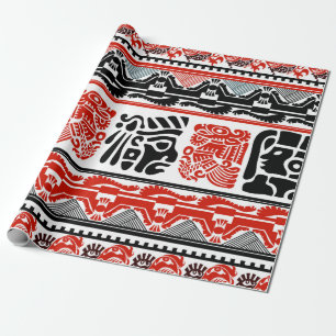 Papel De Presente Padrão tribal sem descontinuidades 5