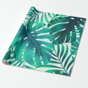 Papel De Presente Padrão tropical