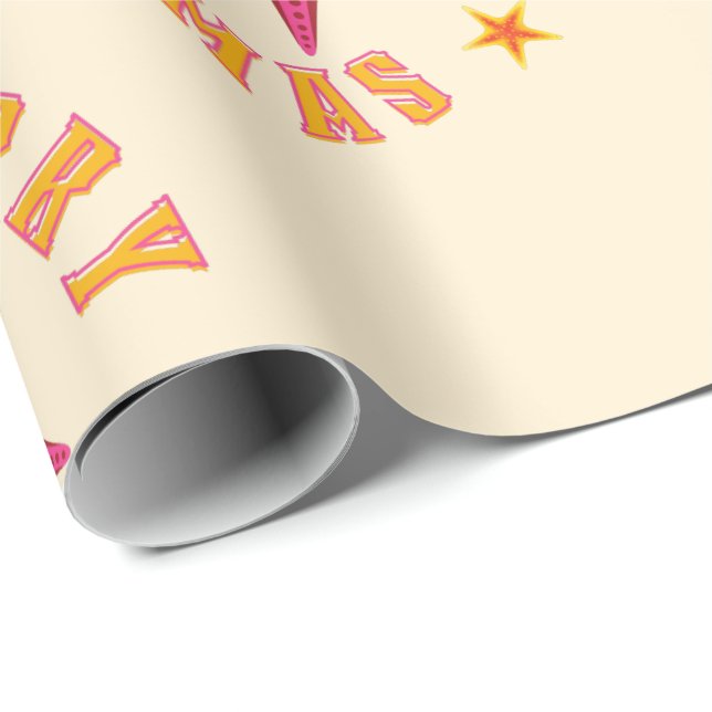 Papel De Presente Padrão tropical de Natal da feliz Junemas (Ponta do rolo)