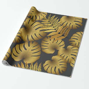 Papel De Presente Padrão tropical sem costura, tropical brilhante