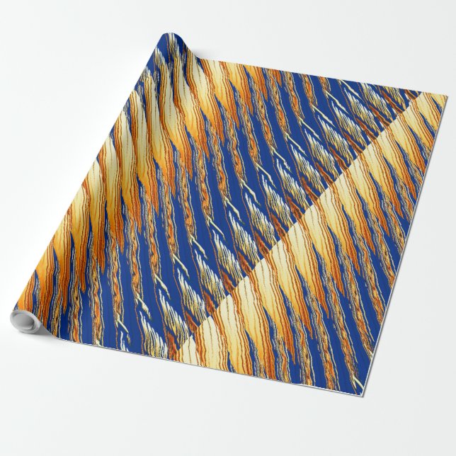 Papel De Presente padrão uniforme abstrato moderno (Desenrolado)