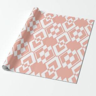Papel De Presente Padrão uniforme de abstrato de cor rosa de flor de
