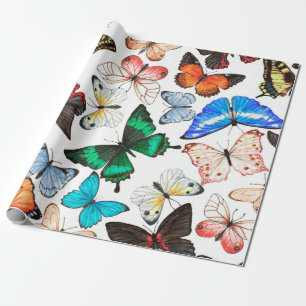 Papel De Presente Padrão uniforme de aquarela desenhada à mão com
