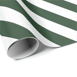 Papel De Presente Padrão verde e branco de caça elegante
