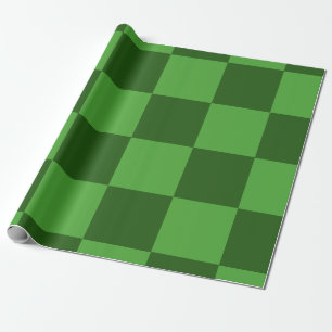 Papel De Presente Padrão Verificado Verde legal