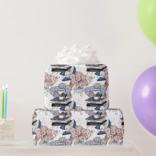 Papel De Presente Padrão viagem Girl