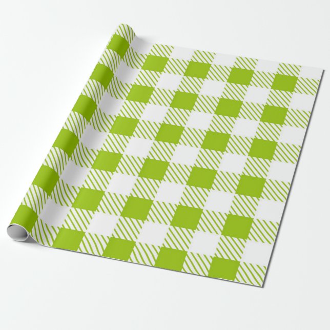 Papel De Presente Padrão xadrez (Desenrolado)