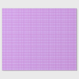 Papel De Presente Padrão xadrez de flores rosa e roxo