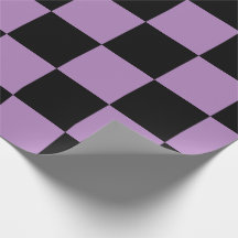 Padrão Xadrez Violeta e Preto