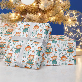 Papel De Presente Padrinha de Natal bonito