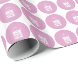 Papel De Presente Padrinho de Primeira Comunhão, Rosa