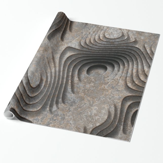 Papel De Presente Padrões 3D 1 (Desenrolado)