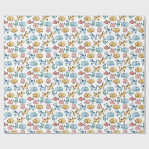Papel De Presente padrões de animais de estimação