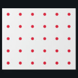Papel De Presente Padrões de Bolinhas Vermelhas Geométricas Branco P<br><div class="desc">Projetado com padrões vermelhos em fundo branco sólido. Você pode mudar para qualquer cor de fundo,  conforme desejar. Excelente para aniversários,  feriados ou comemorações ou eventos!</div>