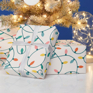 Papel De Presente Padrões de Festivo Retro de Natal