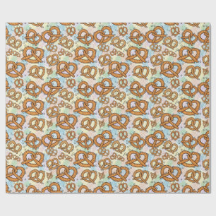 Papel De Presente padrões de pretzel