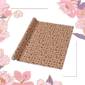 Papel De Presente Padrões de queda de folhas de bronzeamento sem cos