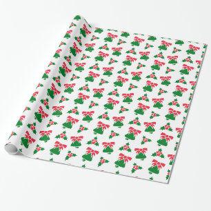 Papel De Presente Padrões de Sinos de Natal