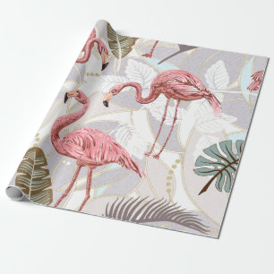 Papel De Presente Padrões florais de colheita sem costura com fl