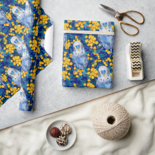 Papel De Presente Padrões Orçamentário E Wattle