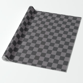 Papel De Presente Padrões Pretos Xadrez Quadriculado Quadriculado