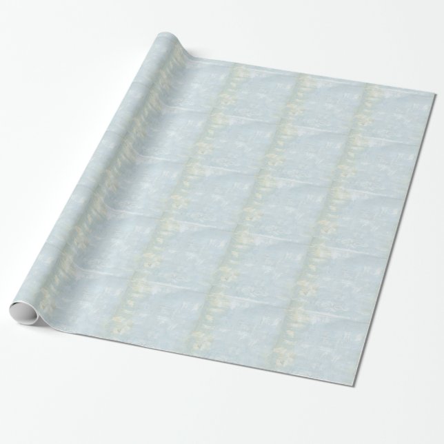 Papel De Presente Página de Arte Grunge Azul (Desenrolado)