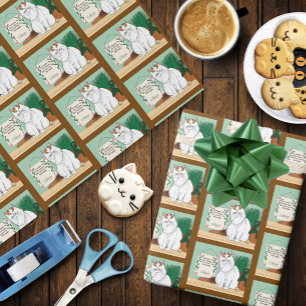 Papel De Presente Página inicial do Gatinho doce