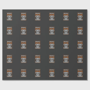 Papel De Presente Pai Beagle Energizado por Café e Pelo de Cachorro