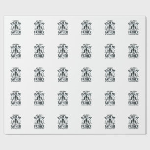Papel De Presente Pai de Crianças Maravilhosas Design de Citação Vin