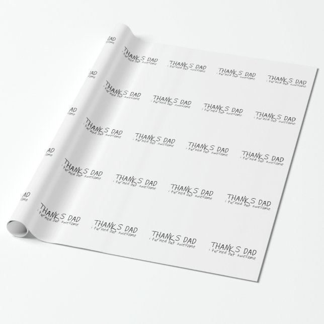 Papel De Presente pai de obrigados... presente de dia de os pais (Desenrolado)