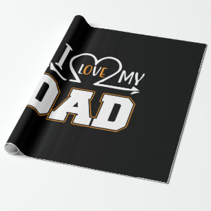 Papel De Presente Pai de presentes Eu Amo Meu Pai