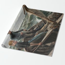 Papel De Presente Pai e Filha no Mar (por Albert Edelsense)