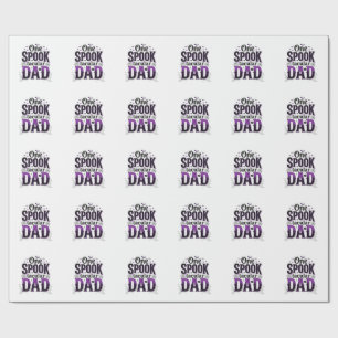 Papel De Presente Pai Espetacular de Halloween Design Vetorial Vinta