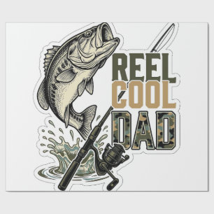 Papel De Presente Pai Muito Legal de Pesca de Robalo Desenho de Grav